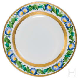King Friedrich Wilhelm IV - a large KPM plate from one of the king's dinner services, 1849 - 1861