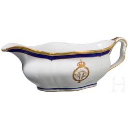King Wilhelm I - a KPM sauce boat from one of the king's dinner services