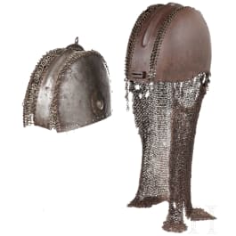 Two Indian helmets, 19th century