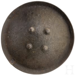An Indian leather shield, 19th century