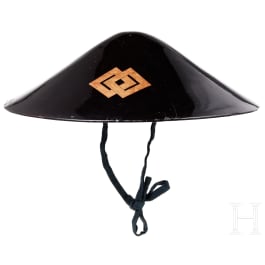 A Japanese lacquered jingasa, Meiji period