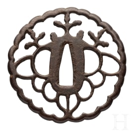 A Japanese tsuba, 18th century