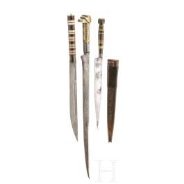 A small flyssa and two other North African knives, circa 1900