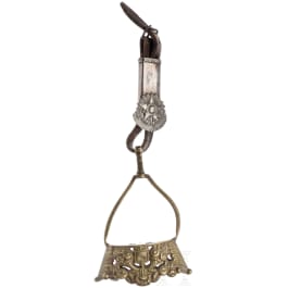 A Brazilian stirrup, dated 1889