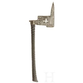 A Saxonian miner's axe, 17th/18th century