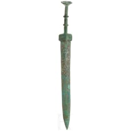 Bronzeschwert mit Einlagen, Östliche Zhou-Dynastie, 5. - 3. Jhdt. v. Chr.