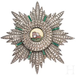 Sonne- und Löwenorden - Großkreuz (1. Klasse) für Zivilisten, Iran, spätes 19. Jhdt. - Anfang 20. Jhdt.