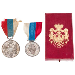 Zwei Medaillen, Montenegro, 19./20. Jhdt.
