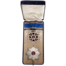 Orden der Krone von Rumänien - Bruststern und Halsdekoration zum Großoffizier, 1881 - 1932