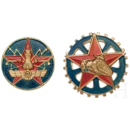 Two rare badges of the Spanish Civil War, 1936 - 1939