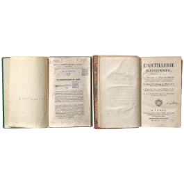 Two French artillery books, 18th/19th century