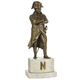 Napoleon I. - Bronzefigur, 19./20. Jhdt.