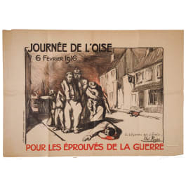 A remembrance poster "Journee de l'Oise, 6 fevrier 1916 - Pour les eprouves de la guerre"
