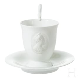A KPM portrait cup of Empress Auguste Victoria