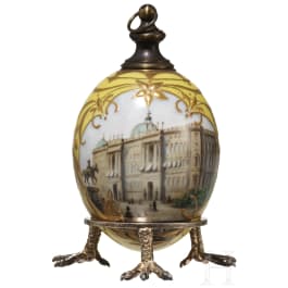 An Easter egg flacon "City Palace Berlin", KPM, after 1871