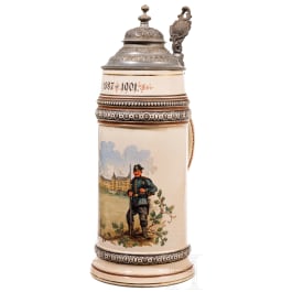 Royal Saxon Rifle Regiment "Prinz Georg" No. 108 - a large gift jug for Sergeant Zöllner, 1887 - 1901