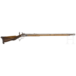 A flintlock rifle by Johann Czermak in Wildenschwert, circa 1780