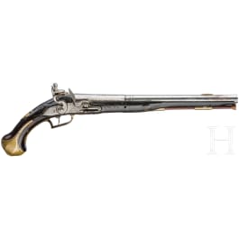 A long Flemish flintlock pistol, circa 1740