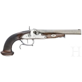 A French officer's percussion pistol, ca. 1830