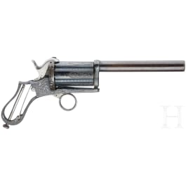 A luxurious Belgian Lefaucheux revolver, circa 1865