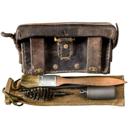A cartridge pouch with cleaning kit, 20th century