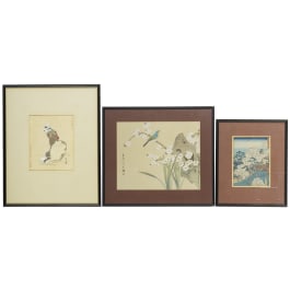 Three Japanese drawings, 20th century