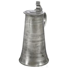 A pewter jug, Bad Tölz, circa 1700