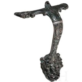A richly decorated bronze handle based on Roman models, Renaissance, 15th century