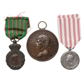 Three Napoleonic medals, 19th century