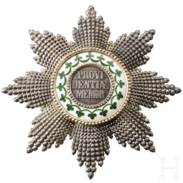 House Order of the Rue Crown - a breast star to the Grand Cross, circa 1850