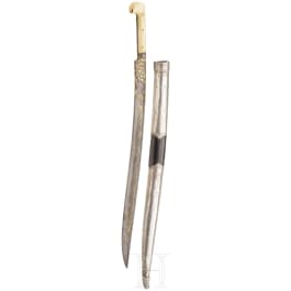 An Ottoman yatagan with wootz-blade, last quarter of the 18th century