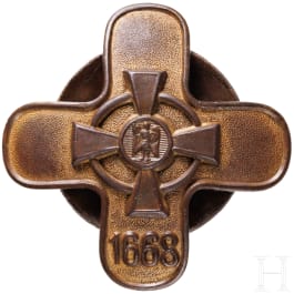 A Russian badge of the 9th Kiev Hussar Regiment, circa 1915