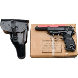 Walther P 1, Polizei (BMI - BGS), mit Tasche, im Karton