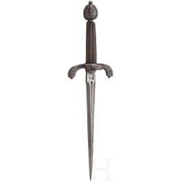 Silbertauschierter Linkhanddolch, deutsch, um 1620