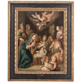 Die Geburt Christi, monogrammiert, deutsch oder fl&auml;misch, datiert 1607