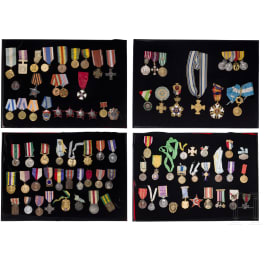 Sammlung mit 88 internationalen Auszeichnungen, 1910 - 1980