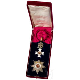 Wilhelm Freiherr von Leonrod - Gro&szlig;kreuzsatz mit Schwertern am Ring und Brillanten des bulgarischen St.-Alexander-Ordens, im Verleihungsetui, mit &Uuml;berkarton