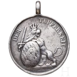 Bayerische Silberne Milit&auml;r-Verdienst-Medaille oder "Tapferkeitsmedaille"