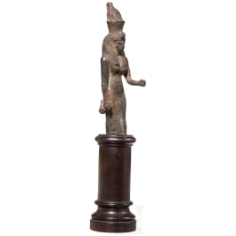 A bronze statuette of the goddess Mut, Late Period, mid-1st millennium B.C.