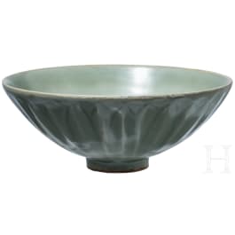 A Chinese Longquan-celadon bowl, probably southern Song Dynasty (1127 - 1279)