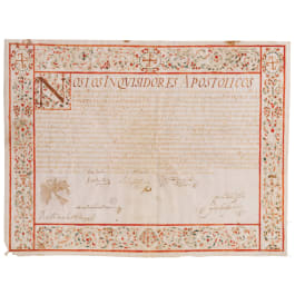 A certificate of the Spanish Inquisition of Cordoba and Jean appointing the layman Don Andres Fernandez de Cordaba y Cabrera as confidant, dated 18th November 1676