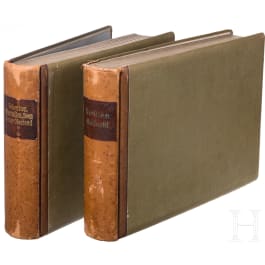 Two German hardcover travel albums showing Italian motives (amongst others), 1905-08
