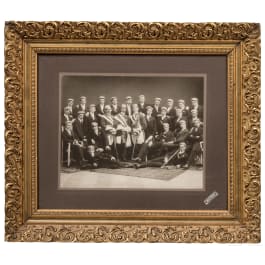 A German group photo of a students fraternity, circa 1900