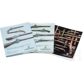 Three Christie's auction catalogues for firearms, London, 1992/95