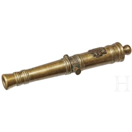 A miniature cannon barrel, 19th/20th century