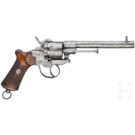 A German pinfire revolver by Heinrich Riffelmann in Solingen, circa 1860