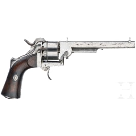 A pin-fire revolver, Loron system, ca. 1865