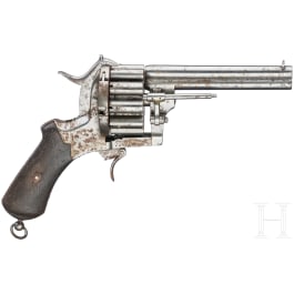 A pin-fire revolver, 20-shots, ca. 1880