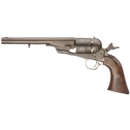 A revolver similar to the Colt Mod. 1860 Army conversion, ca. 1870
