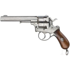 A revolver by August Francotte, made for Gebr&uuml;der Maurer, Vienna, ca. 1870